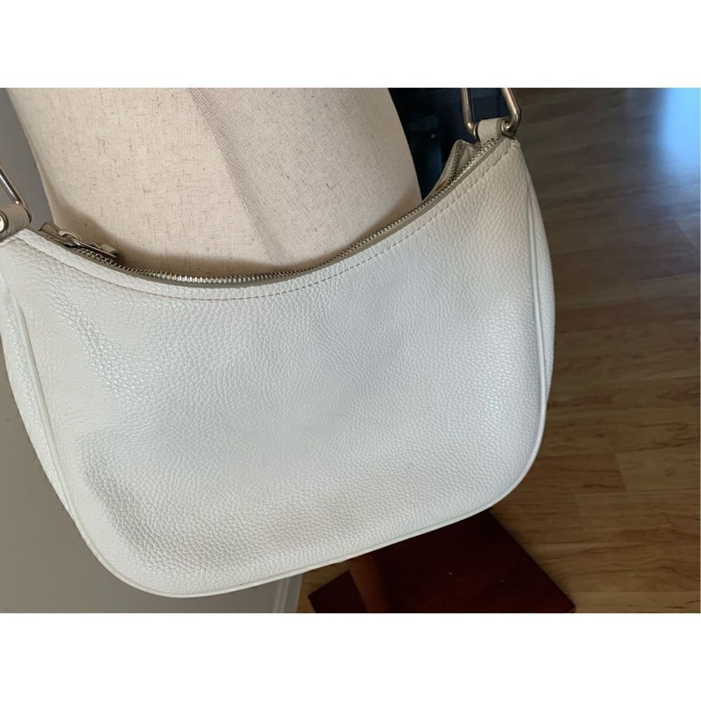 Anne Klein purse tote  white faux leather - Picture 4 of 4